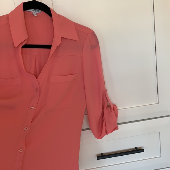 Express Button Down Blouse - Picture 6 of 6